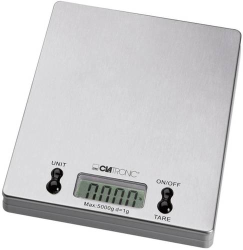 Clatronic KW 3367 Küchenwaage digital Wägebereich (max.)=5kg Edelstahl von Clatronic