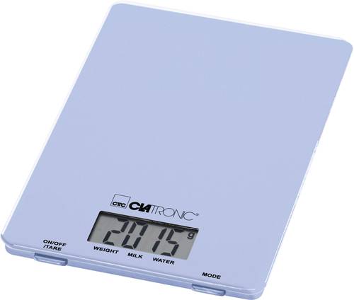 Clatronic KW 3626 LCD Küchenwaage digital Wägebereich (max.)=5kg Hellblau von Clatronic