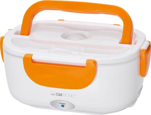 Clatronic LB 3719 263890 Elektrische Lunchbox Weiß, Orange von Clatronic