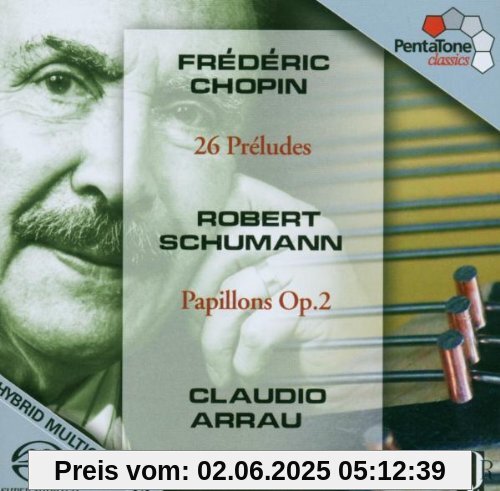 26 Preludes/Papillons Op.2 von Claudio Arrau