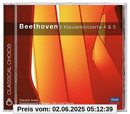 Klavierkonzerte 4,5 (Classical Choice) von Claudio Arrau