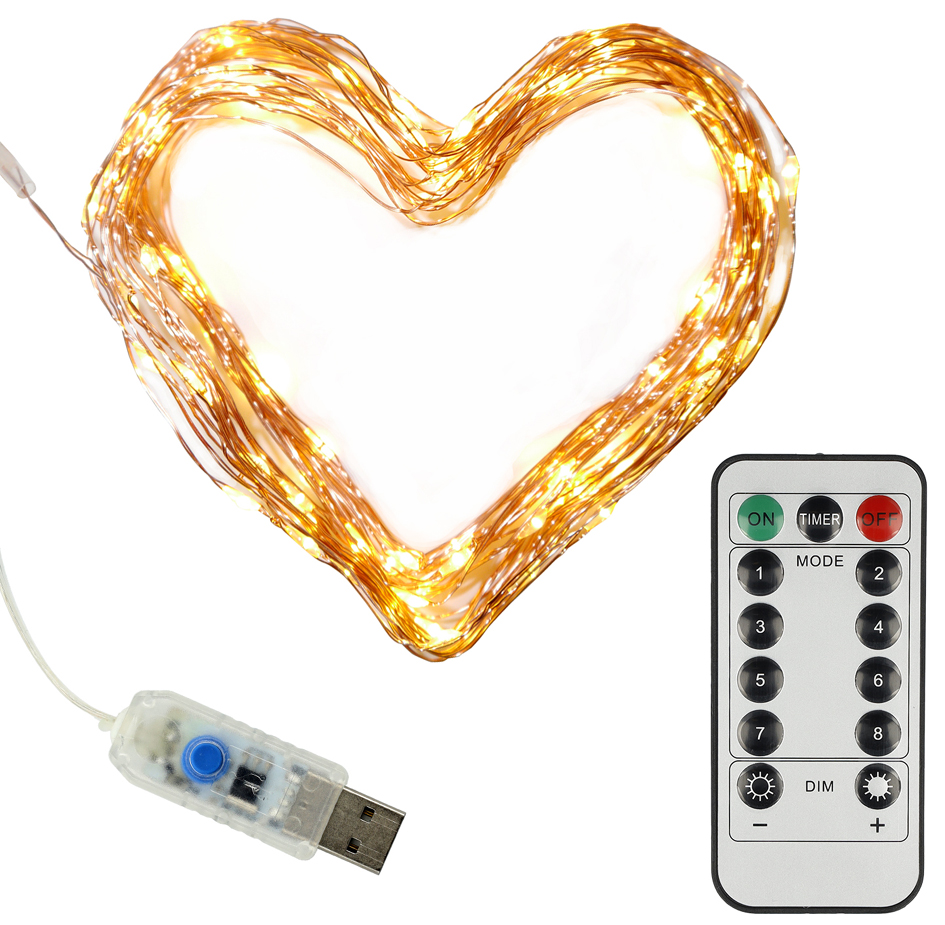 Clauss LED-Mini-Lichterkette, USB-Anschluss & Fernbedienung von Clauss