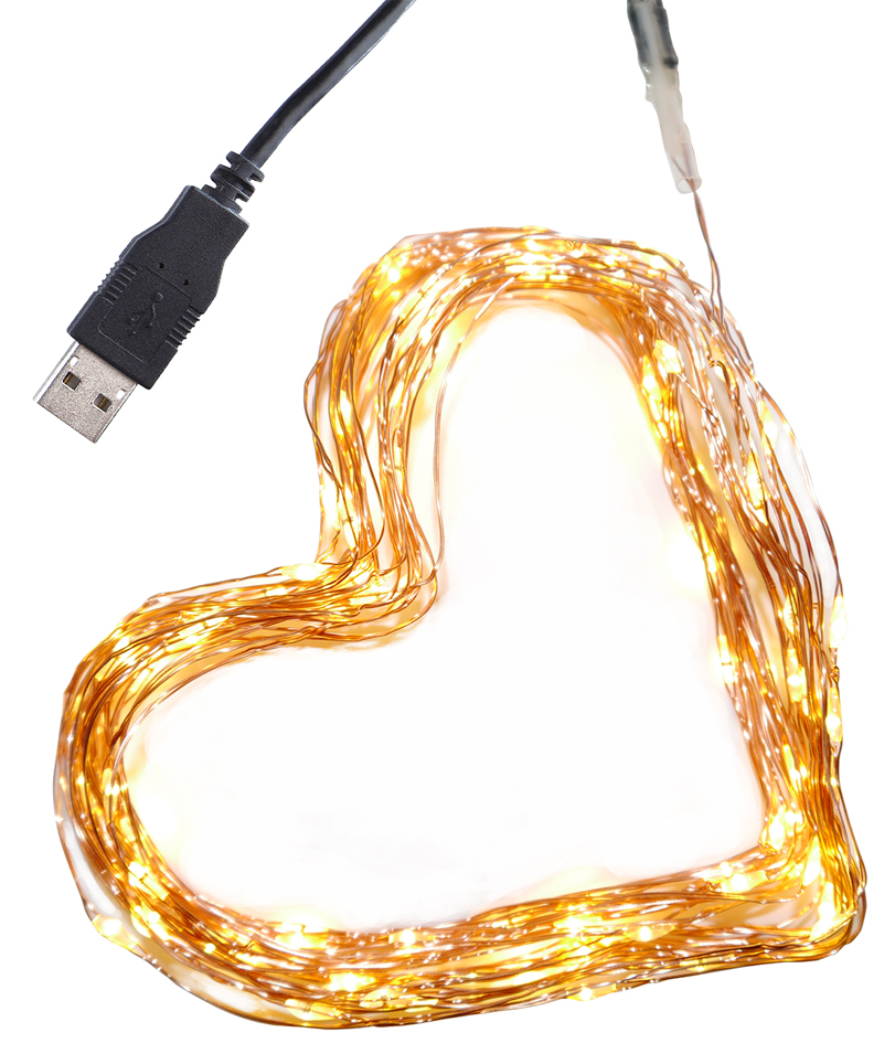Clauss LED-Mini-Lichterkette, USB-Anschluss von Clauss