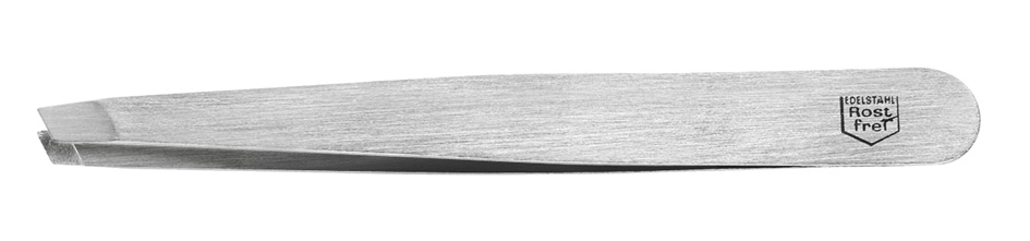 Clauss Pinzette, Länge: 80 mm, mit schräger Spitze von Clauss