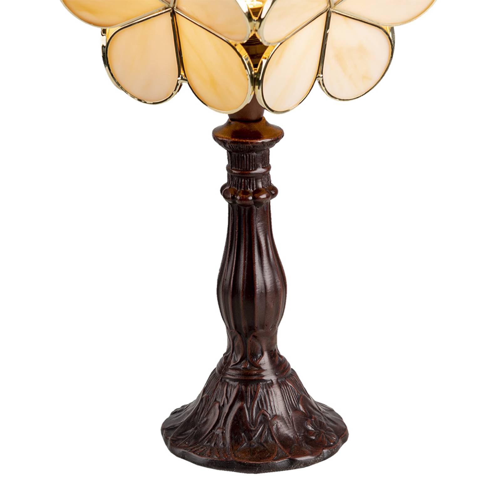 Tischlampe 5LL-6095 im Tiffany-Design, beige von Clayre&Eef
