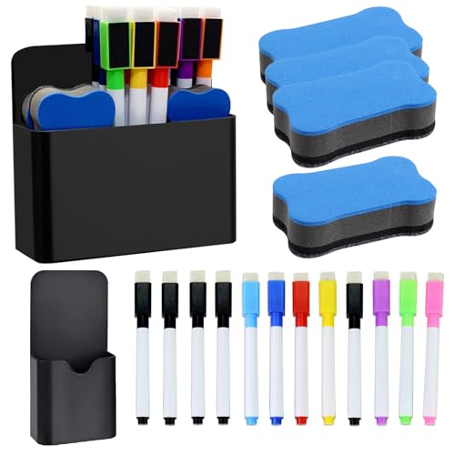 18 Stück Wischbarer Stift Set, Wischbarer Stift Zubehör, Tafelstifte Abwischbar Einfach zu Lagern Eignet Sich für Anwendungen in Familien, Schulen oder Büros und Anderen Situationen 18 Stück Wischbarer Stift Set, Wischbarer Stift Zubehör, Tafelstifte Abwischbar Einfach zu Lagern Eignet Sich für Anwendungen in Familien, Schulen oder Büros und Anderen Situationen von ClcIosis