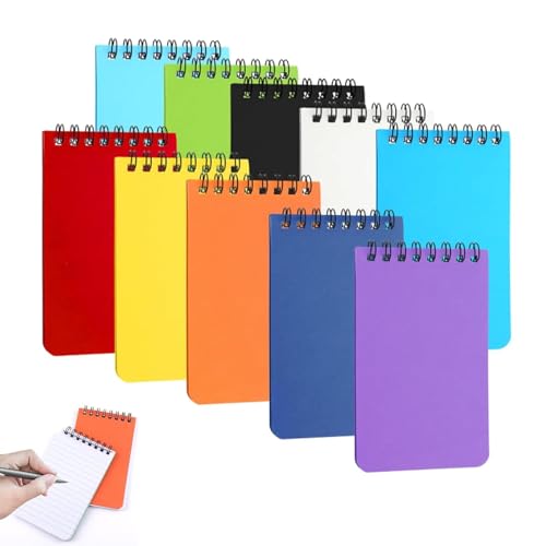 ClcIosis 10 Stücke Notizblock Klein Notizblock A7, Notizblöcke Klein Mit Spiralbindung, 10 Farben Format Für Schule Büro Reise Alltag Kompakt Praktisch Perfekt Für Schnelle Notizen Und Organisation ClcIosis 10 Stücke Notizblock Klein Notizblock A7, Notizblöcke Klein Mit Spiralbindung, 10 Farben Format Für Schule Büro Reise Alltag Kompakt Praktisch Perfekt Für Schnelle Notizen Und Organisation von ClcIosis