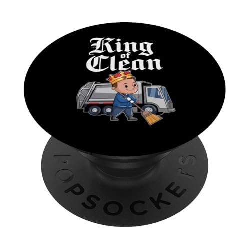 King of Clean Cartoon-Design PopSockets Klebender PopGrip King of Clean Cartoon-Design PopSockets Klebender PopGrip von Clean King Designs