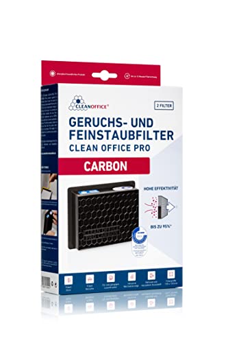 CLEAN OFFICE PRO CARBON Geruchs- und Feinstaubfilter für Laserdrucker 2 Stück von Clean Office