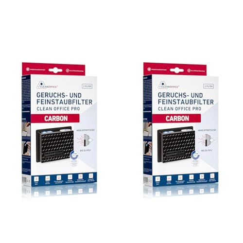 Clean Office PRO Carbon Geruchs- und Feinstaubfilter für Laserdrucker 2 Stück (Packung mit 2) von Clean Office