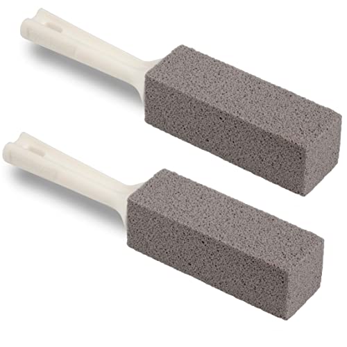 Cleaning Block WC, Toilette-Reinigungsstein mit Griff, 1 Stück (2er Pack), grau, von Cleaning Block