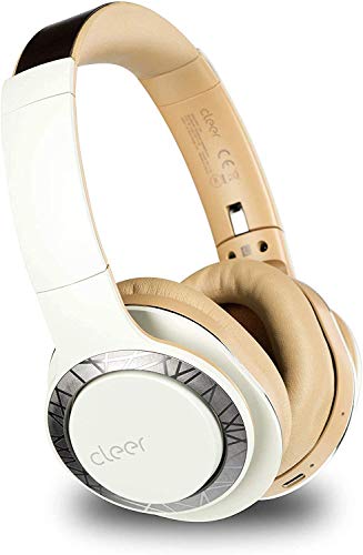 Cleer, Audio Enduro 100 Kabelloser Bluetooth-Kopfhörer – Over-Ear-Schnellladung, 100 Stunden Langer Akku | Voll aufgeladen 4 Tage Wiedergabe, Musik abspielen & Anrufe entgegennehmen (Sand) von Cleer