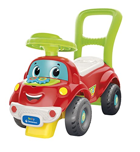 Baby Clementoni 3 in 1 Rutschfahrzeug - Rutschauto für Kleinkinder ab 1 Jahr - Fahrbares Spielzeugauto als Lauflernhilfe & mit Aktivitäts-Center 17663 von Clementoni