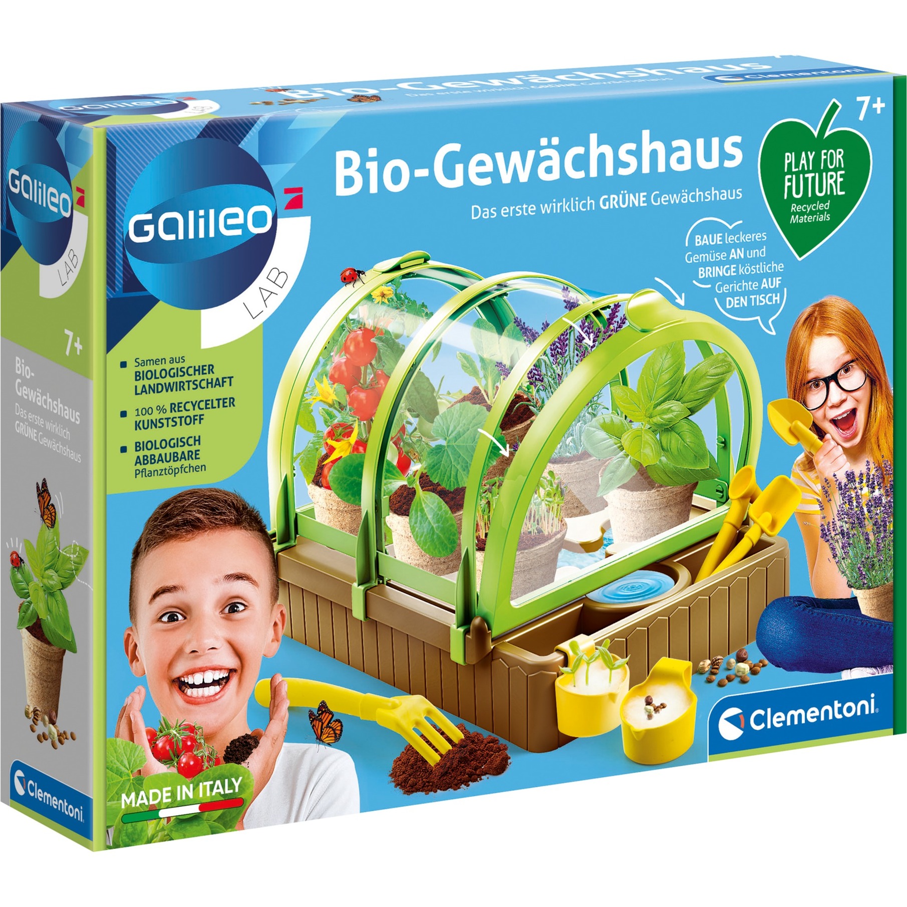 Bio-Gewächshaus Play for Future, Experimentierkasten von Clementoni