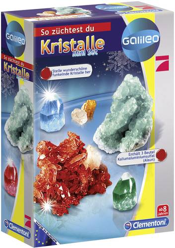 Clementoni 69936 Galileo - Kristalle Mini Set Kristalle Experimentierkasten ab 12 Jahre von Clementoni