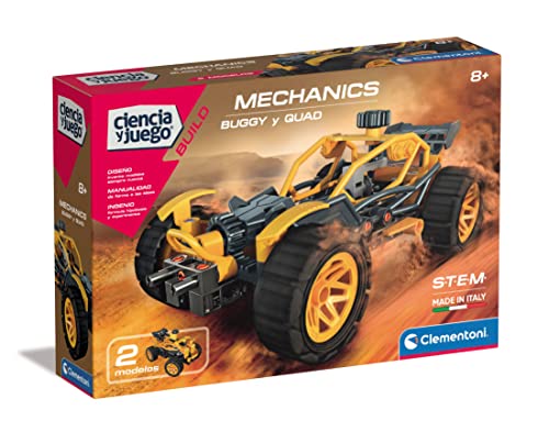 Clementoni Mechanics-Buggy and Quad Wissenschaftslehrspiel, mehrfarbig, mittel (55489) von Clementoni