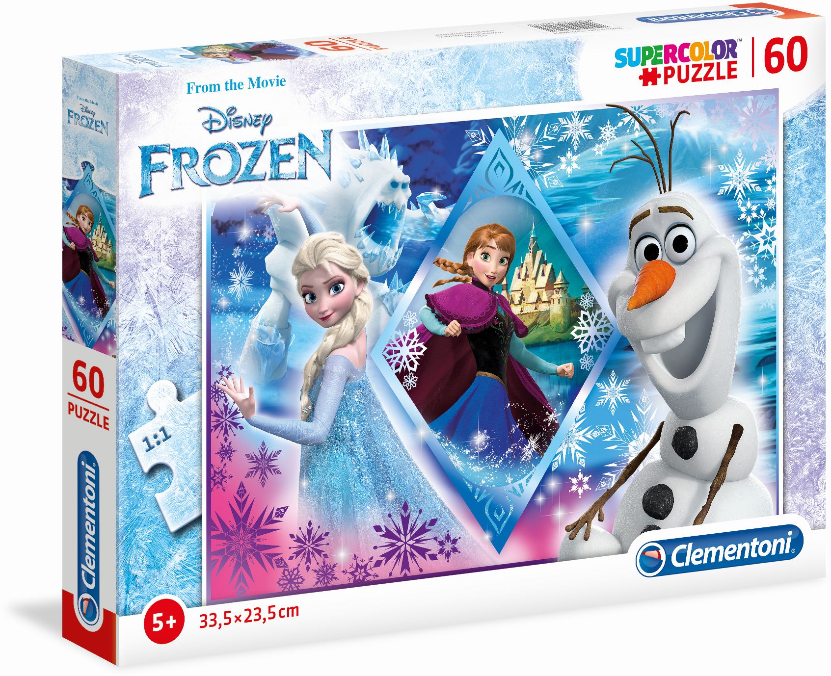 Clementoni - Supercolor Puzzle - Disney Frozen, 60 Teile von Clementoni