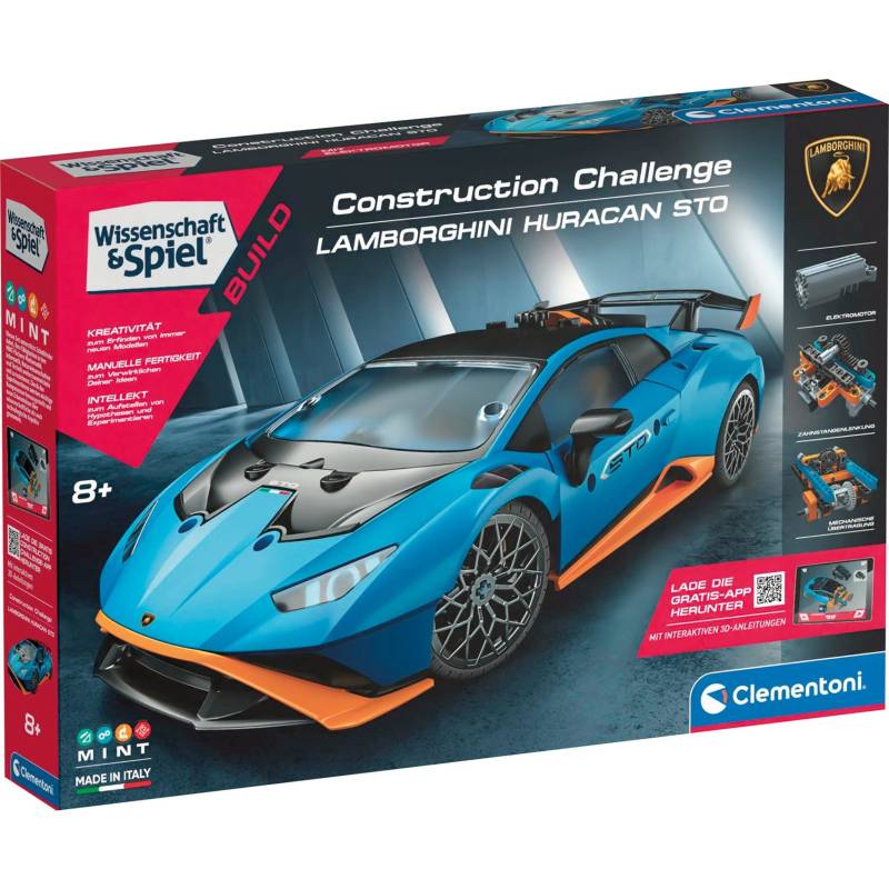Construction Challenge - Lamborghini Huracan, Konstruktionsspielzeug von Clementoni