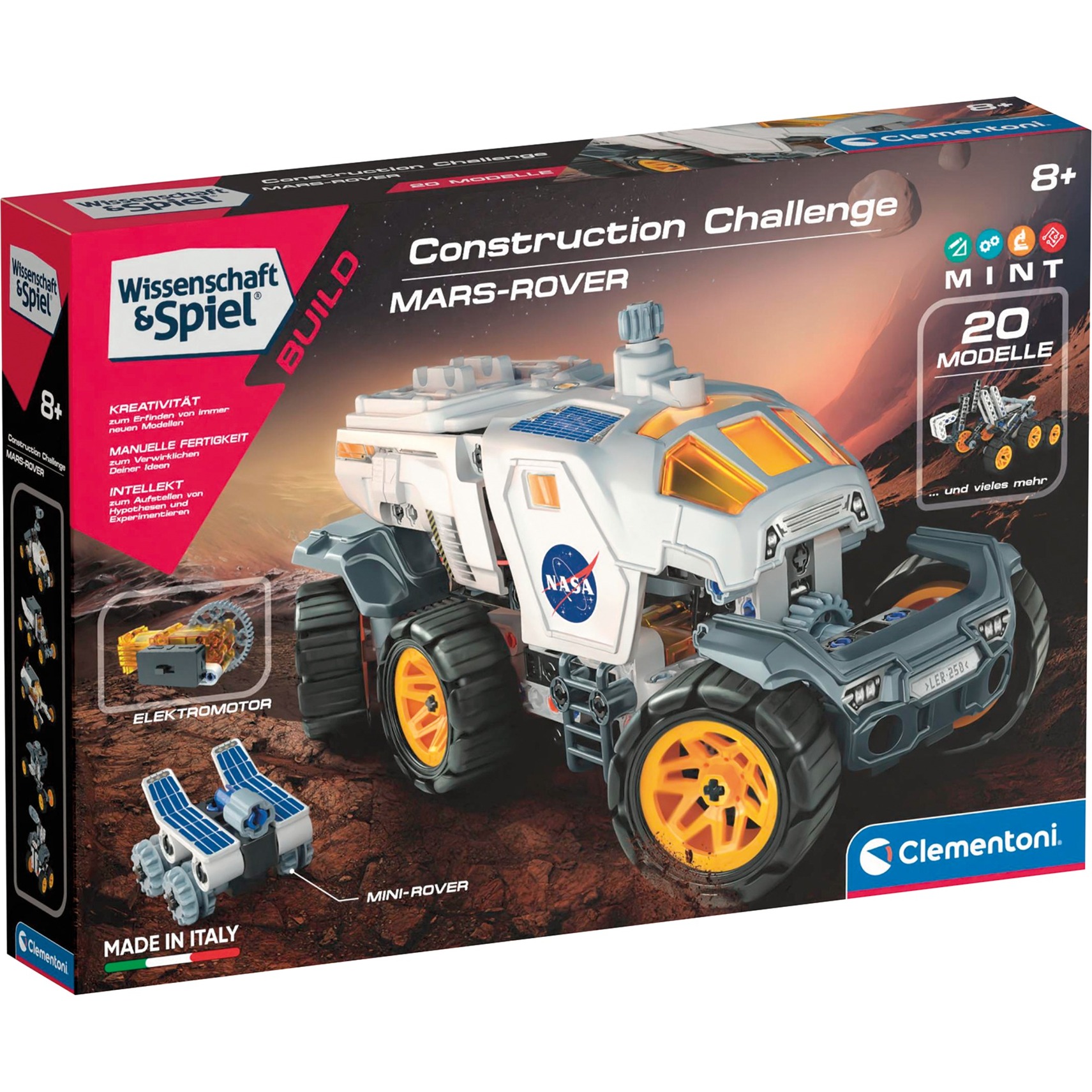 Construction Challenge - Mars-Rover, Konstruktionsspielzeug von Clementoni