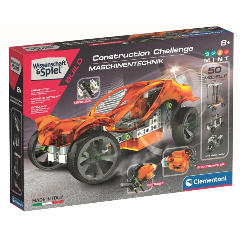 Construction Challenge - Maschinentechnik, Konstruktionsspielzeug von Clementoni