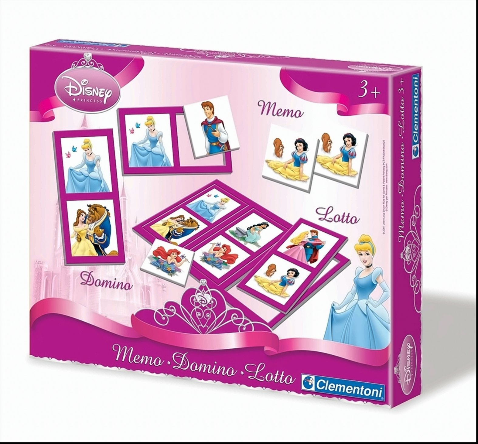 Disney Princess - 3in1 Memo-Domino-Lotto von Clementoni