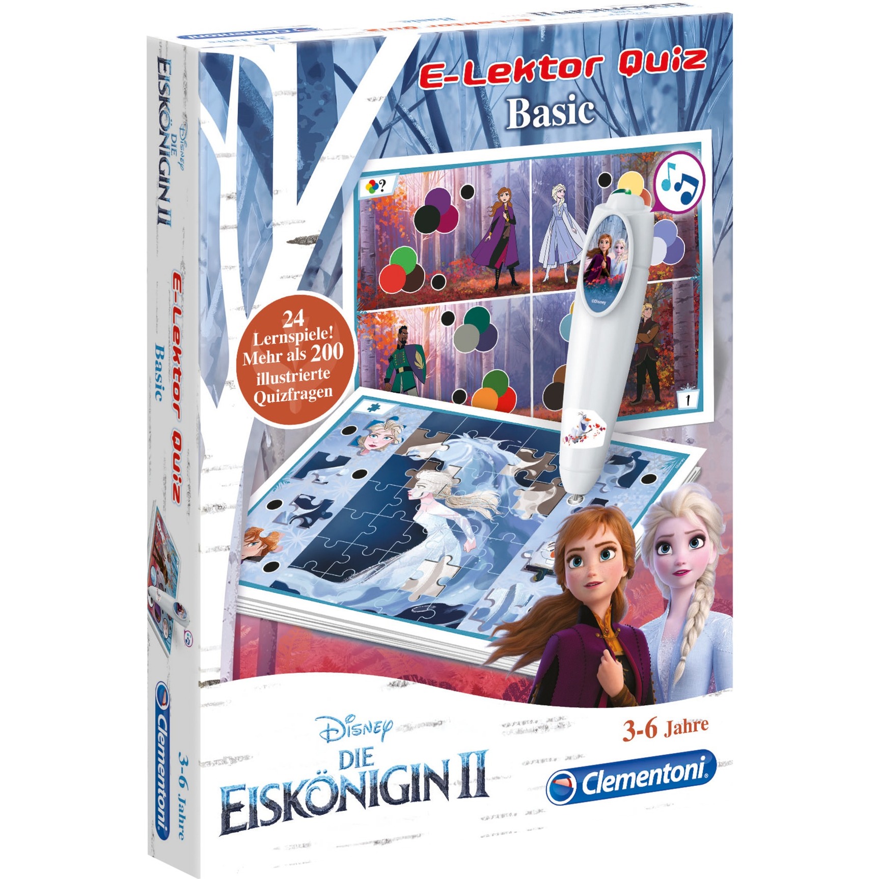 E-Lektor Quiz Basic Frozen 2, Lernspiel von Clementoni