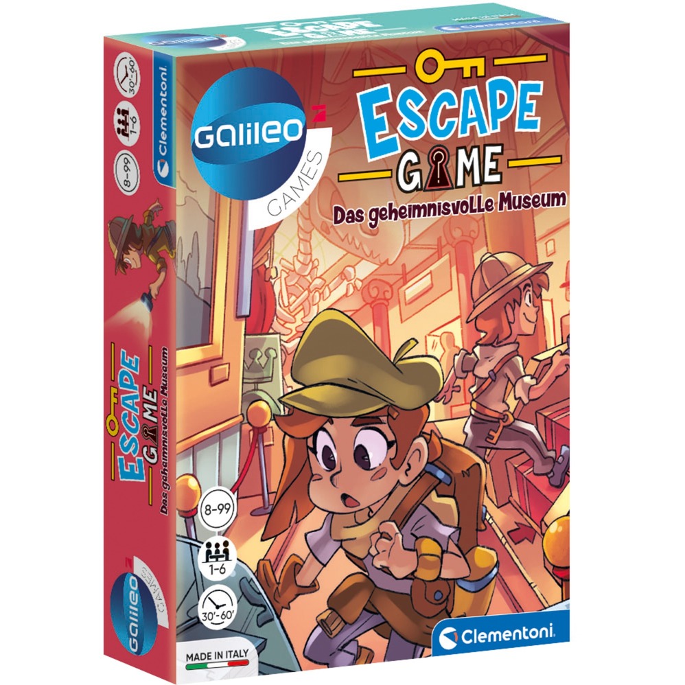 Escape Game - Das geheimnisvolle Museum, Partyspiel von Clementoni