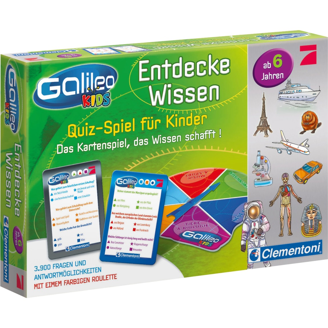 Galileo Kids - Wissens-Quiz für Kinder, Quizspiel von Clementoni