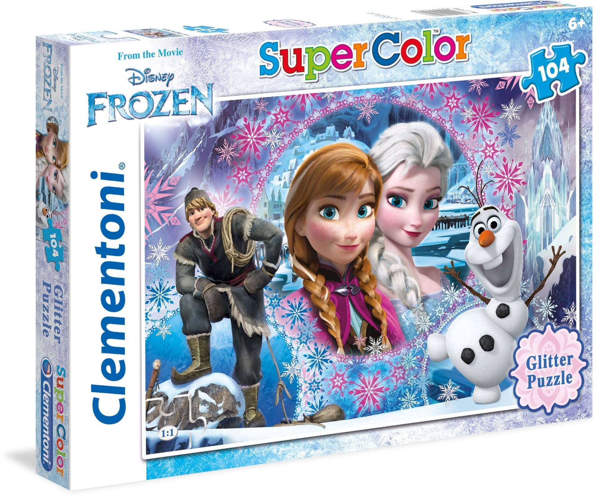 Glitter Frozen Queen of The North Mountain, Klassische Puzzle von Clementoni