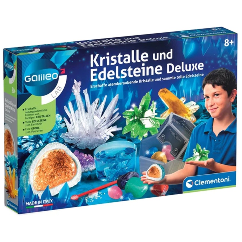 Kristalle und Edelsteine Deluxe, Experimentierkasten von Clementoni