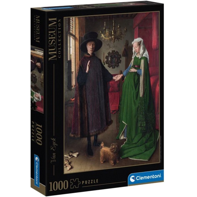 Museum Collection: Van Eyck - Die Arnolfini-Hochzeit , Puzzle von Clementoni