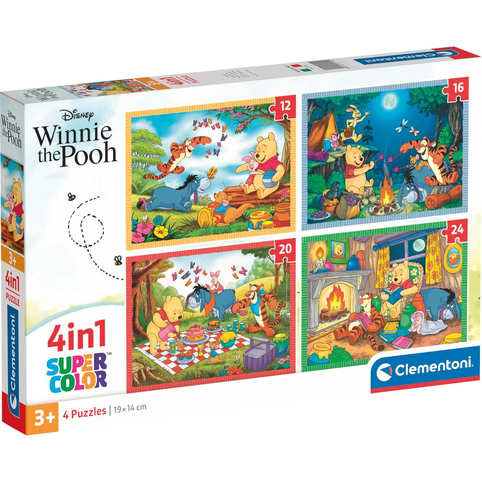 Supercolor 4 in 1 - Disney Winnie the Pooh, Puzzle Supercolor 4 in 1 - Disney Winnie the Pooh, Puzzle von Clementoni