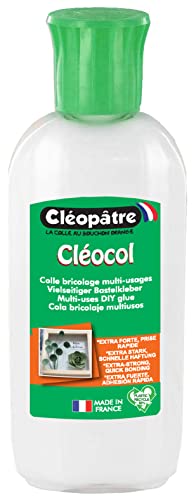 Cléopâtre – LCC2-100X – Cléocol, PVA-Kleber, 100g-Fläschen mit praktischer Dosierspitze von Cléopâtre