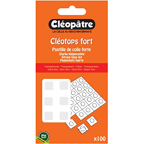 Cléotops SCRAP-CD100F Transparente Tabs, 100 Stück von Cléopâtre