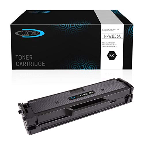 Cleotoner Toner Kartusche kompatibel mit HP W1106A 106A für HP Laser 107a 107w 135ag 135w 137fwg von Cleotoner