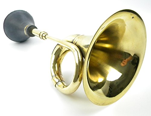 Oldtimer Hupe Nostalgie Ballhupe Tröte Messing poliert Autohorn Fanhupe Handhupe Oldtimer Hupe Nostalgie Ballhupe Tröte Messing poliert Autohorn Fanhupe Handhupe von Clever-Deko