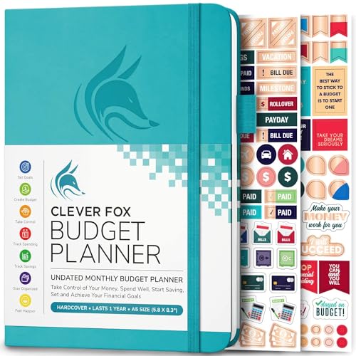 Clever Fox Budget Planer - Ausgaben Tracker Botizbuch. Monatliches Budgetierungsjournal, Finanzplaner und Rechnungsbuch zur Kontrolle Ihres Geldes, A5 - Krickente (Englisch) von Clever Fox