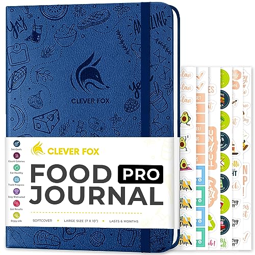 Clever Fox Food Journal Pro - Diät- & Wellnessplaner für Frauen & Männer - Gewichtsverlust-Tagebuch mit Kalorien-Tracker - Lebensmittelprotokoll zur Verfolgung von Mahlzeiten, Bewegung & Clever Fox Food Journal Pro - Diät- & Wellnessplaner für Frauen & Männer - Gewichtsverlust-Tagebuch mit Kalorien-Tracker - Lebensmittelprotokoll zur Verfolgung von Mahlzeiten, Bewegung & von Clever Fox