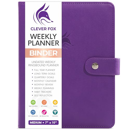 Clever Fox Wochenplaner, Terminplaner für Zeitmanagement und wöchentliche Aufgaben, Organizer für Arbeit und Leben, mit To-Do-Liste und Gewohnheiten-Tracker, undatiert, 17,8 x 22,9 cm, Hardcover Clever Fox Wochenplaner, Terminplaner für Zeitmanagement und wöchentliche Aufgaben, Organizer für Arbeit und Leben, mit To-Do-Liste und Gewohnheiten-Tracker, undatiert, 17,8 x 22,9 cm, Hardcover von Clever Fox
