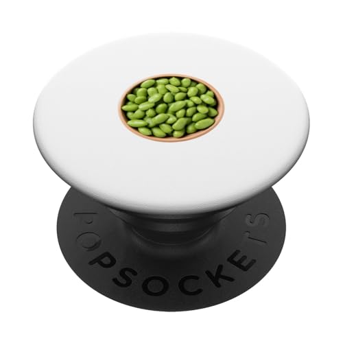Edamame Sojabohne Vegan Vegetarisch PopSockets Klebender PopGrip von Clever Witty Edamame Designs