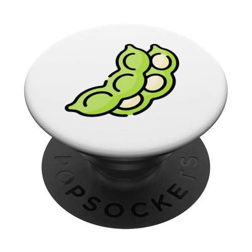 Edamame Sojabohne Vegan Vegetarisch PopSockets Klebender PopGrip von Clever Witty Edamame Designs