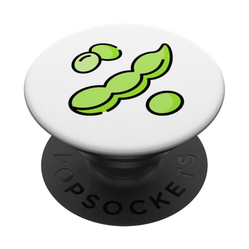 Edamame Sojabohne Vegan Vegetarisch PopSockets Klebender PopGrip von Clever Witty Edamame Designs