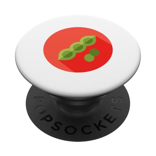 Edamame Sojabohne Vegan Vegetarisch PopSockets Klebender PopGrip von Clever Witty Edamame Designs