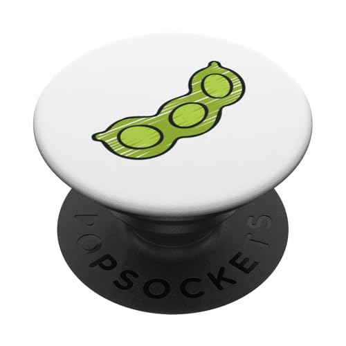 Edamame Sojabohne Vegan Vegetarisch PopSockets Klebender PopGrip von Clever Witty Edamame Designs