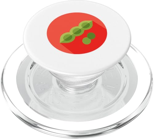 Edamame Sojabohne Vegan Vegetarisch PopSockets PopGrip für MagSafe von Clever Witty Edamame Designs