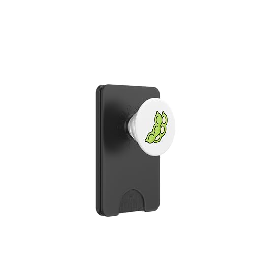 Edamame Sojabohne Vegan Vegetarisch PopSockets PopWallet für MagSafe von Clever Witty Edamame Designs