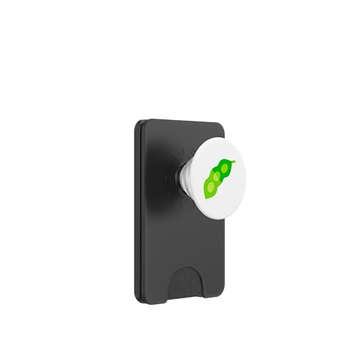 Edamame Sojabohne Vegan Vegetarisch PopSockets PopWallet für MagSafe von Clever Witty Edamame Designs