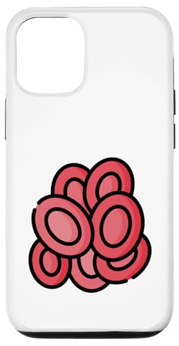 Erythrozyten rote Blutkörperchen RBC Hämoglobin Hülle für iPhone 12/12 Pro von Clever Witty Erythrocyte Designs