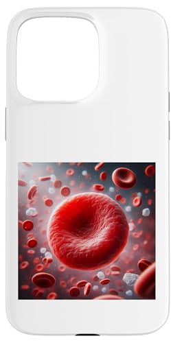 Erythrozyten rote Blutkörperchen RBC Hämoglobin Hülle für iPhone 15 Pro Max von Clever Witty Erythrocyte Designs