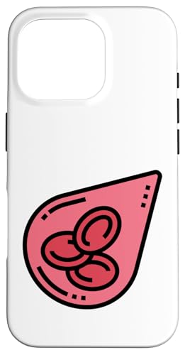 Erythrozyten rote Blutkörperchen RBC Hämoglobin Hülle für iPhone 16 Pro von Clever Witty Erythrocyte Designs